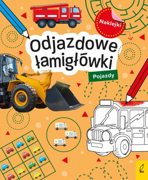 Odjazdowe łamigłówki. Pojazdy. Łamigłówki z naklejkami Odjazdowe łamigłówki. Pojazdy. Łamigłówki z naklejkami
