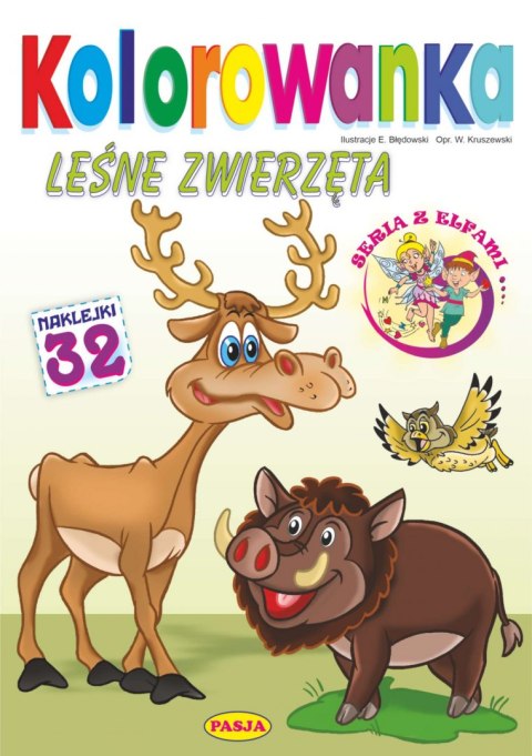 Leśne zwierzęta. Kolorowanka Leśne zwierzęta. Kolorowanka