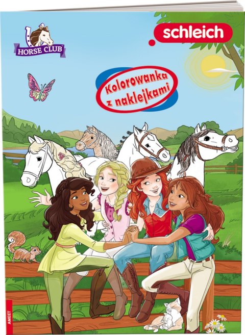 Schleich Horse Club Kolorowanka z naklejkami NA-8401 Schleich Horse Club Kolorowanka z naklejkami NA-8401