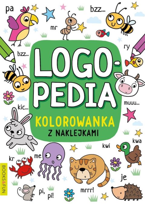Logopedia. Kolorowanka z naklejkami 4 Logopedia. Kolorowanka z naklejkami 4