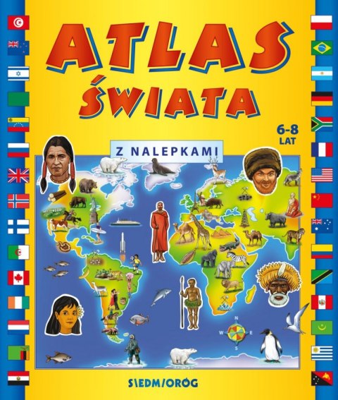 Atlas świata z nalepkami Atlas świata z nalepkami