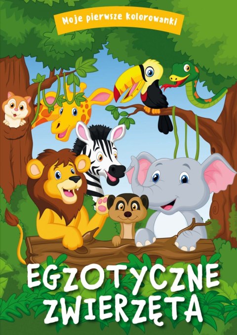 Egzotyczne zwierzęta. Moje pierwsze kolorowanki Egzotyczne zwierzęta. Moje pierwsze kolorowanki