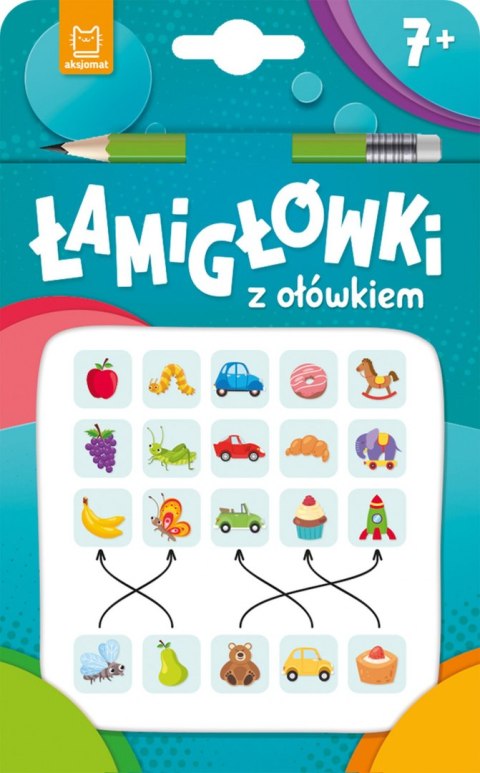 Łamigłówki z ołówkiem 7+. Książeczka turkusowa Łamigłówki z ołówkiem 7+. Książeczka turkusowa