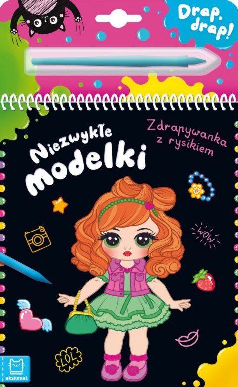 Niezwykłe modelki. Zdrapywanka z rysikiem Niezwykłe modelki. Zdrapywanka z rysikiem