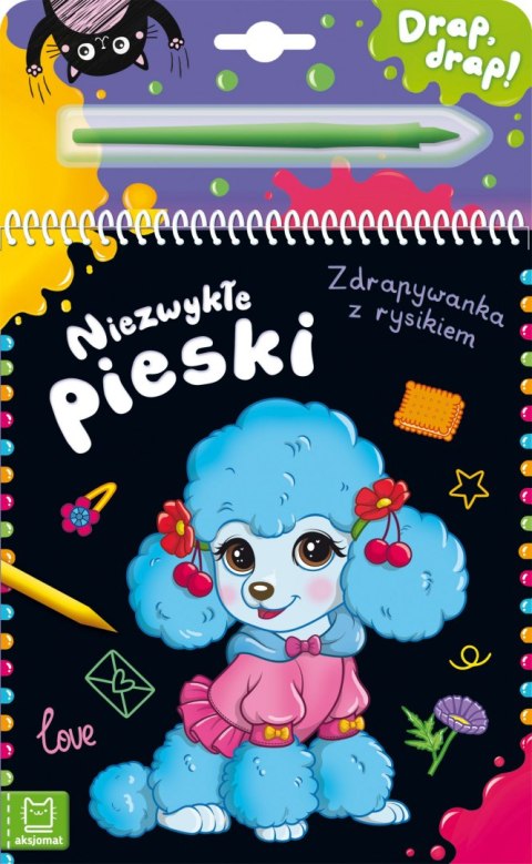 Niezwykłe pieski. Zdrapywanka z rysikiem Niezwykłe pieski. Zdrapywanka z rysikiem