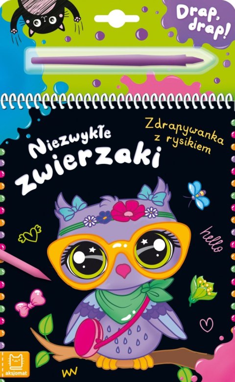 Niezwykłe zwierzaki. Zdrapywanka z rysikiem Niezwykłe zwierzaki. Zdrapywanka z rysikiem