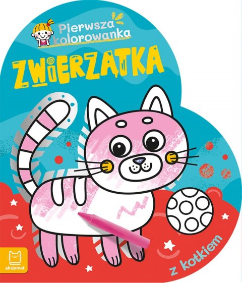 Pierwsza kolorowanka z kotkiem. Pierwsza Kolorowanka. Zwierzątka Pierwsza kolorowanka z kotkiem. Pierwsza Kolorowanka. Zwierzątka