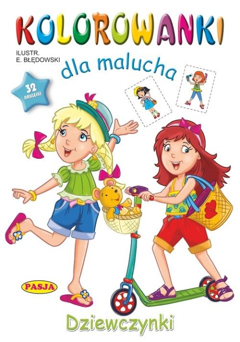 Dziewczynki. Kolorowanki dla malucha Dziewczynki. Kolorowanki dla malucha
