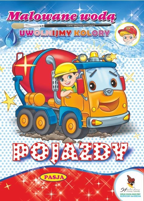 Pojazdy. Malowane wodą Pojazdy. Malowane wodą