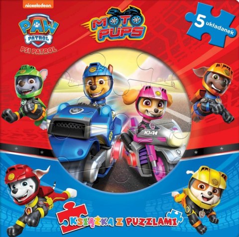 Psi Patrol. Moto Pups. Książka z puzzlami Psi Patrol. Moto Pups. Książka z puzzlami