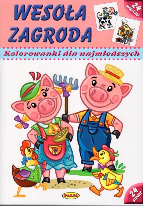 Wesoła zagroda kolorowanki dla najmłodszych wyd. 2 Wesoła zagroda kolorowanki dla najmłodszych wyd. 2