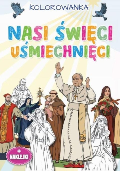 Oto Święci Uśmiechnięci. Kolorowanka Oto Święci Uśmiechnięci. Kolorowanka