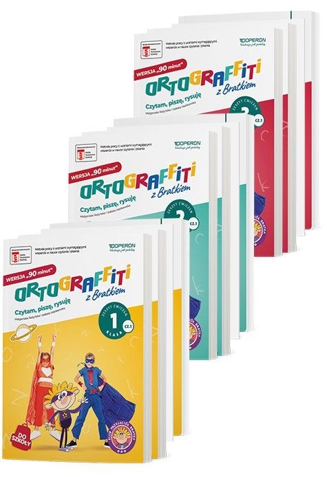 Ortograffiti z Bratkiem Pakiet dla ucznia Klasy 1, 2, 3 Ortograffiti z Bratkiem Pakiet dla ucznia Klasy 1, 2, 3