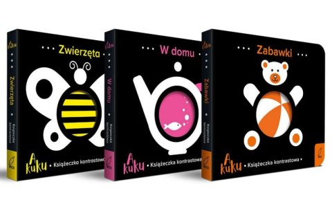 Pakiet A kuku. Książeczka kontrastowa. W domu / Zabawki / Zwierzęta Pakiet A kuku. Książeczka kontrastowa. W domu / Zabawki / Zwierzęta