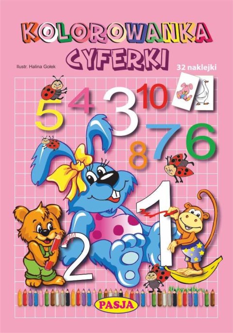 Kolorowanka cyferki Kolorowanka cyferki