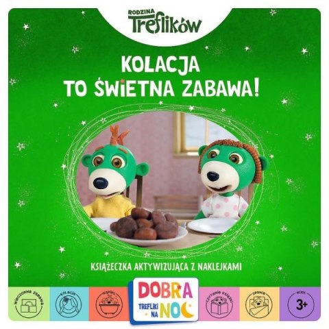 Kolacja to świetna zabawa! Książeczka aktywizująca z naklejkami Kolacja to świetna zabawa! Książeczka aktywizująca z naklejkami