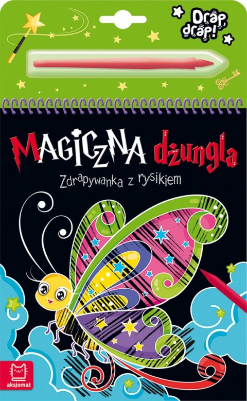Magiczna dżungla. Zdrapywanka z rysikiem Magiczna dżungla. Zdrapywanka z rysikiem