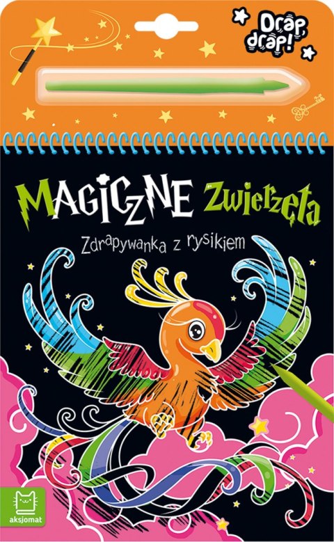Magiczne zwierzęta. Zdrapywanka z rysikiem Magiczne zwierzęta. Zdrapywanka z rysikiem