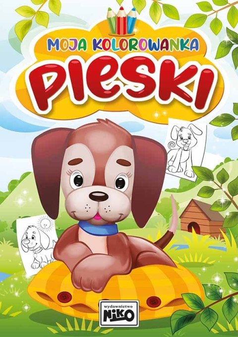 Pieski. Moja kolorowanka Pieski. Moja kolorowanka