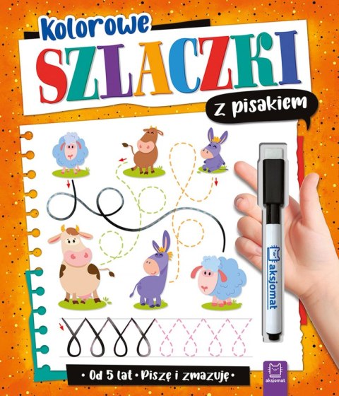 Kolorowe szlaczki z pisakiem. Piszę i zmazuję Kolorowe szlaczki z pisakiem. Piszę i zmazuję