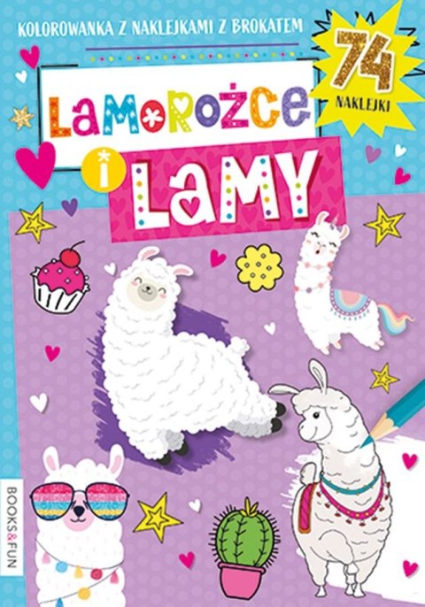 Lamorożce i lamy. Kolorowanka Lamorożce i lamy. Kolorowanka