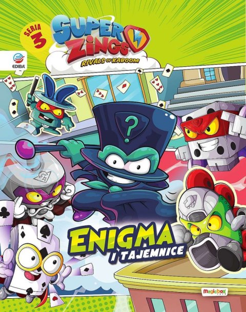SuperZings Enigma i tajemnice. Książka z naklejkami. Seria 3 SuperZings Enigma i tajemnice. Książka z naklejkami. Seria 3