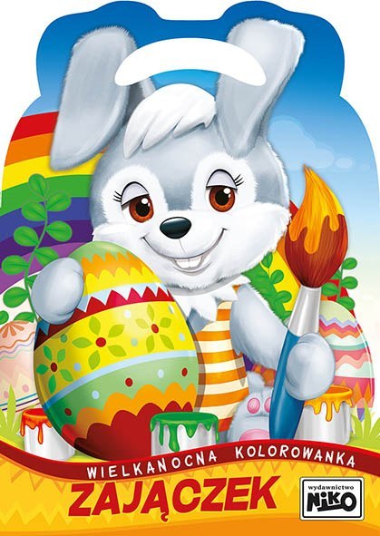 Zajączek. Wielkanocna kolorowanka Zajączek. Wielkanocna kolorowanka