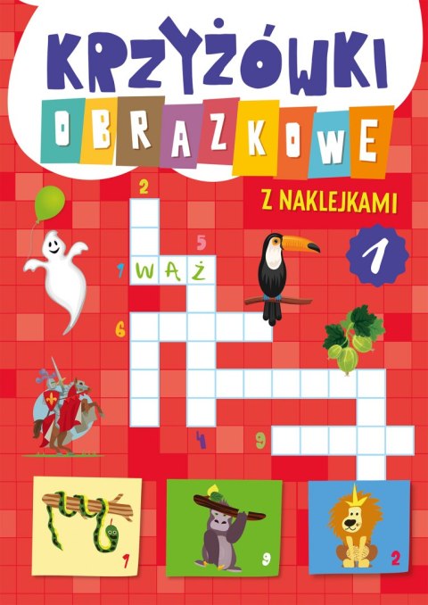 Krzyżówki obrazkowe z naklejkami Krzyżówki obrazkowe z naklejkami