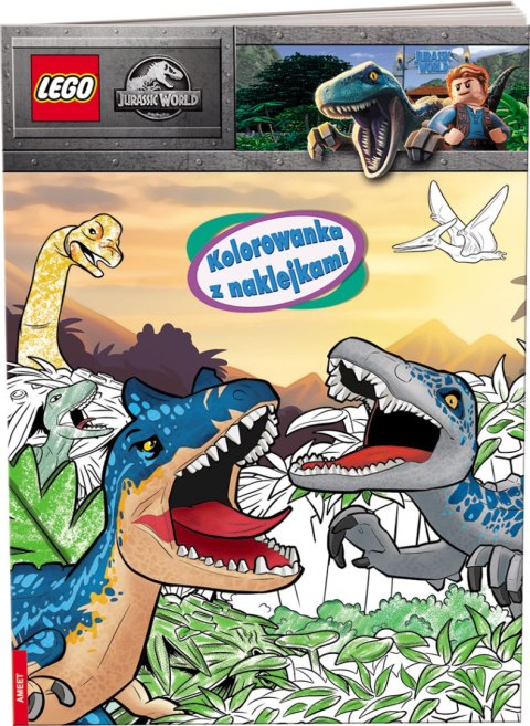 Lego jurassic world Kolorowanka z naklejkami NA-6204 Lego jurassic world Kolorowanka z naklejkami NA-6204