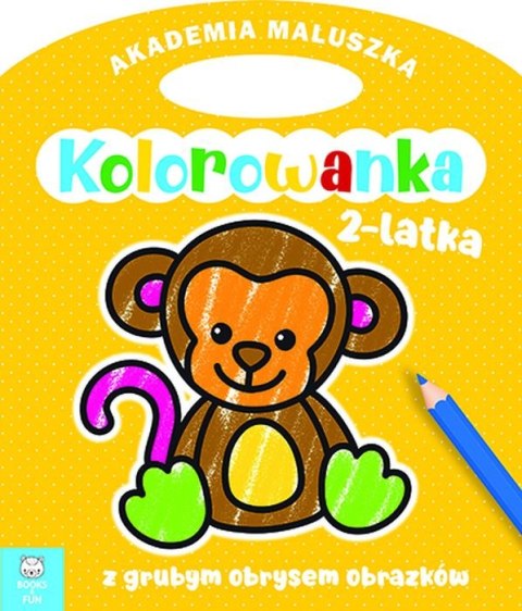Małpka. Akademia maluszka. Kolorowanka 2-latka Małpka. Akademia maluszka. Kolorowanka 2-latka