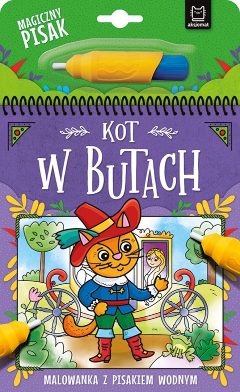 Kot w Butach. Malowanka z pisakiem wodnym Kot w Butach. Malowanka z pisakiem wodnym