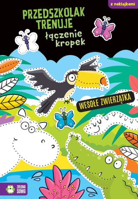 Wesołe zwierzątka. Przedszkolak trenuje łączenie kropek. Przedszkolak trenuje Wesołe zwierzątka. Przedszkolak trenuje łączenie kropek. Przedszkolak trenuje