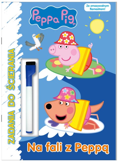 Na fali z Peppą. Świnka Peppa. Zadania do ścierania Na fali z Peppą. Świnka Peppa. Zadania do ścierania