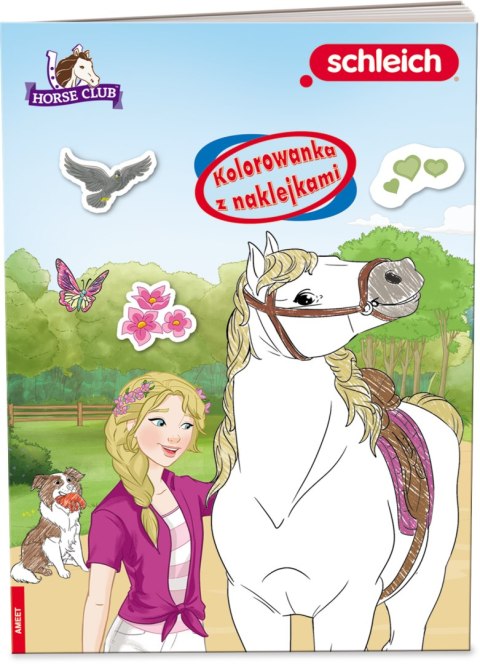 SCHLEICH Horse Club Kolorowanka z naklejkami NA-8402 SCHLEICH Horse Club Kolorowanka z naklejkami NA-8402