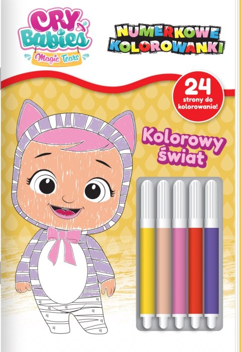 Kolorowy świat. Numerkowe kolorowanki. Cry Babies Kolorowy świat. Numerkowe kolorowanki. Cry Babies