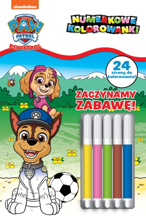 Zaczynamy zabawę! Numerkowe kolorowanki. Psi Patrol Zaczynamy zabawę! Numerkowe kolorowanki. Psi Patrol