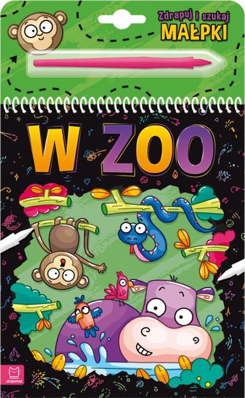 W ZOO. Zdrapuj i szukaj małpki W ZOO. Zdrapuj i szukaj małpki