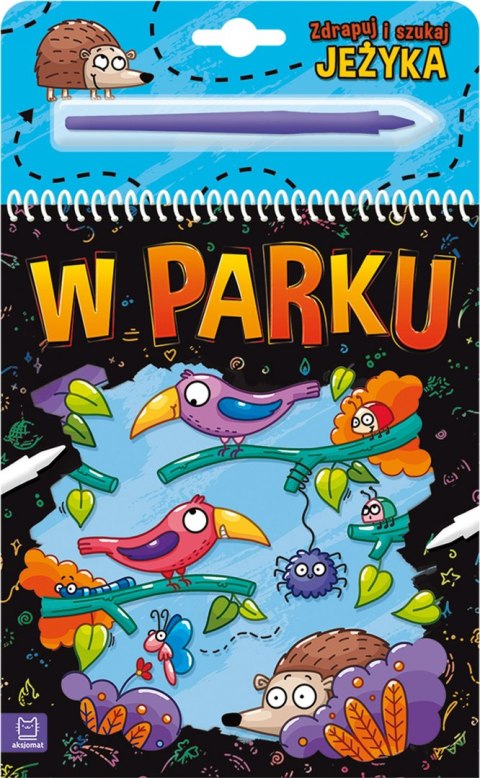 W parku. Zdrapuj i szukaj jeżyka W parku. Zdrapuj i szukaj jeżyka