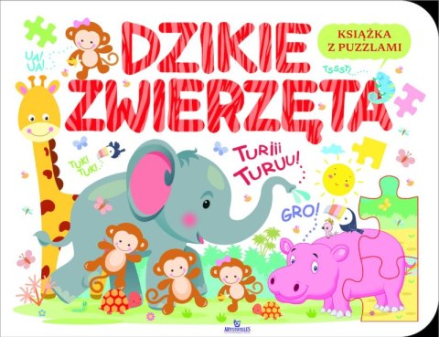 Dzikie zwierzęta. Książka z puzzlami Dzikie zwierzęta. Książka z puzzlami