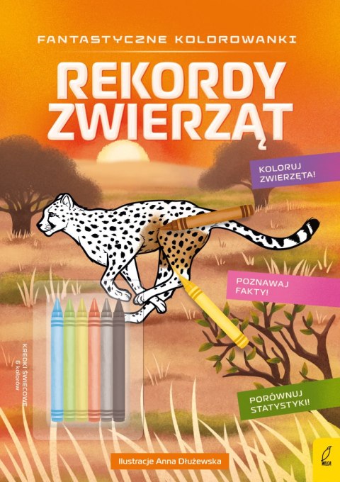 Rekordy zwierząt. Fantastyczne kolorowanki Rekordy zwierząt. Fantastyczne kolorowanki