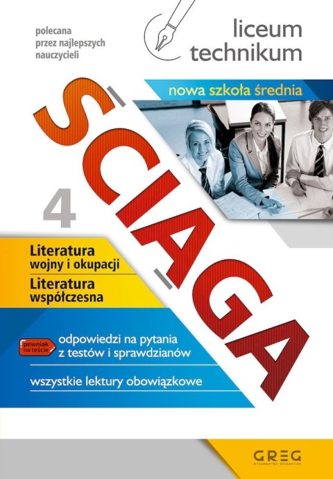 Ściąga. Literatura wojny i okupacji. Literatura współczesna. Liceum, technikum. Część 4 (po reformie) Ściąga. Literatura wojny i okupacji. Literatura współczesna. Liceum, technikum. Część 4 (po reformie)