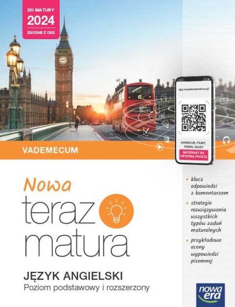 Teraz matura 2023 Język angielski Vademecum zakres podstawowy i rozszerzony 2023/24 Teraz matura 2023 Język angielski Vademecum zakres podstawowy i rozszerzony 2023/24