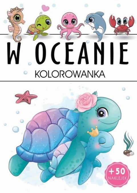 W oceanie. Kolorowanka W oceanie. Kolorowanka