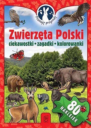 Zwierzęta polski poznaję przyrodę + naklejki Zwierzęta polski poznaję przyrodę + naklejki