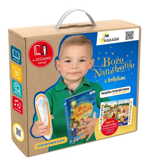 Boże Narodzenie z kolędami. książka interaktywna z piórem KAKADU Boże Narodzenie z kolędami. książka interaktywna z piórem KAKADU