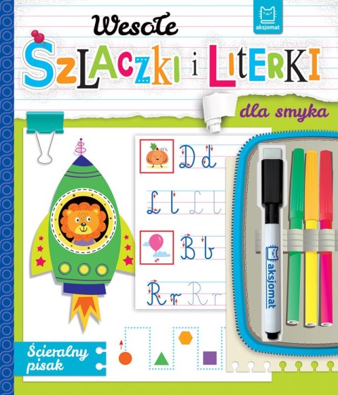 Wesołe szlaczki i literki dla smyka. Ścieralny pisak Wesołe szlaczki i literki dla smyka. Ścieralny pisak