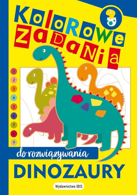 Dinozaury. Kolorowe zadania do rozwiązywania Dinozaury. Kolorowe zadania do rozwiązywania
