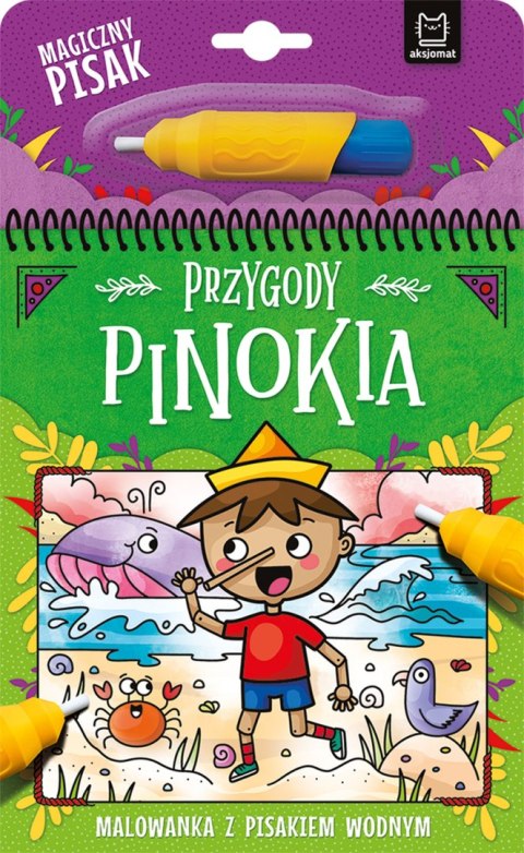 Przygody Pinokia. Malowanka z pisakiem wodnym Przygody Pinokia. Malowanka z pisakiem wodnym