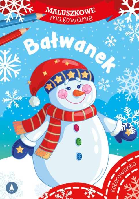 Bałwanek. Maluszkowe malowanie Bałwanek. Maluszkowe malowanie