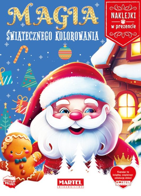 Magia świątecznego kolorowania z naklejkami Magia świątecznego kolorowania z naklejkami